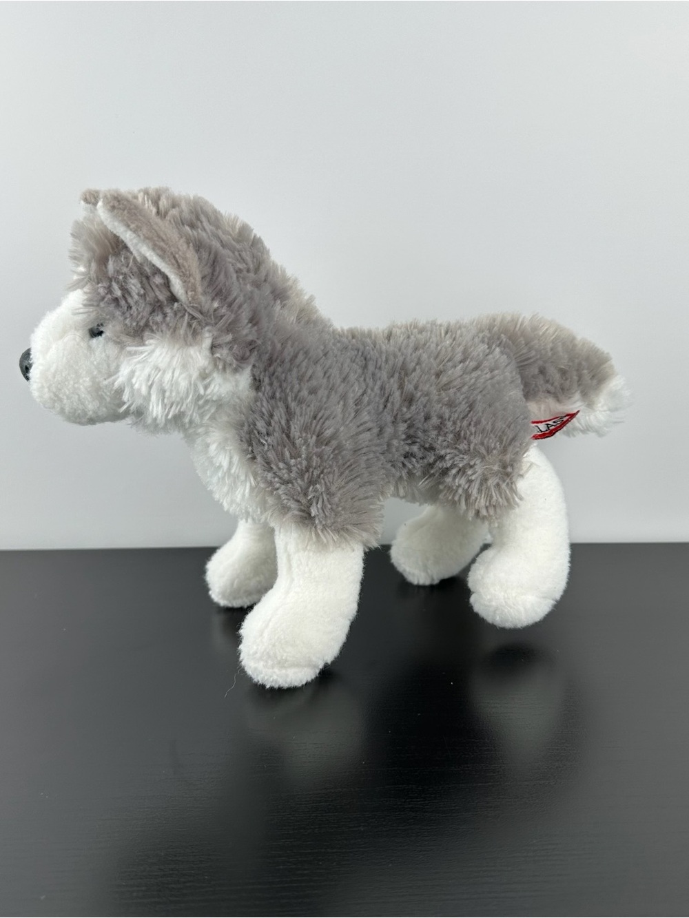 Douglas Cuddle Toys Nikita Husky Wolf Puppy Dog 8” #3986 Gray White Plush